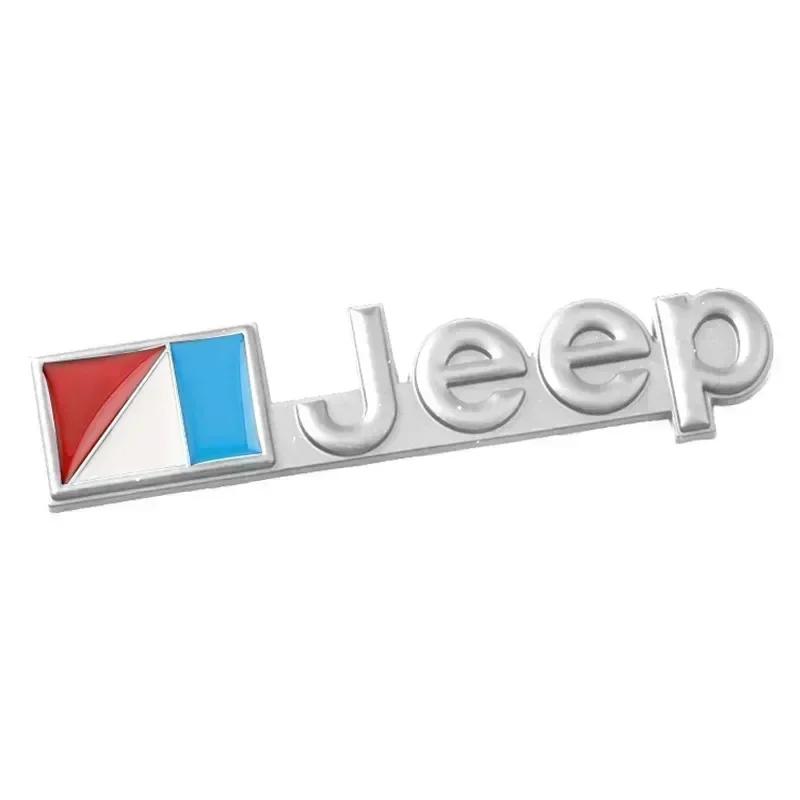 New Car Sticker Front Hood Emblem for JEEP Grand Cherokee Wrangler Renegade Liberty Compass Rear Trunk Side Badge Sticker Decals AMP1