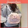 Rosa Plüsch-Cartoon-Schwein-Rucksack mit großem Fassungsvermögen für Studenten und den Freizeitgebrauch