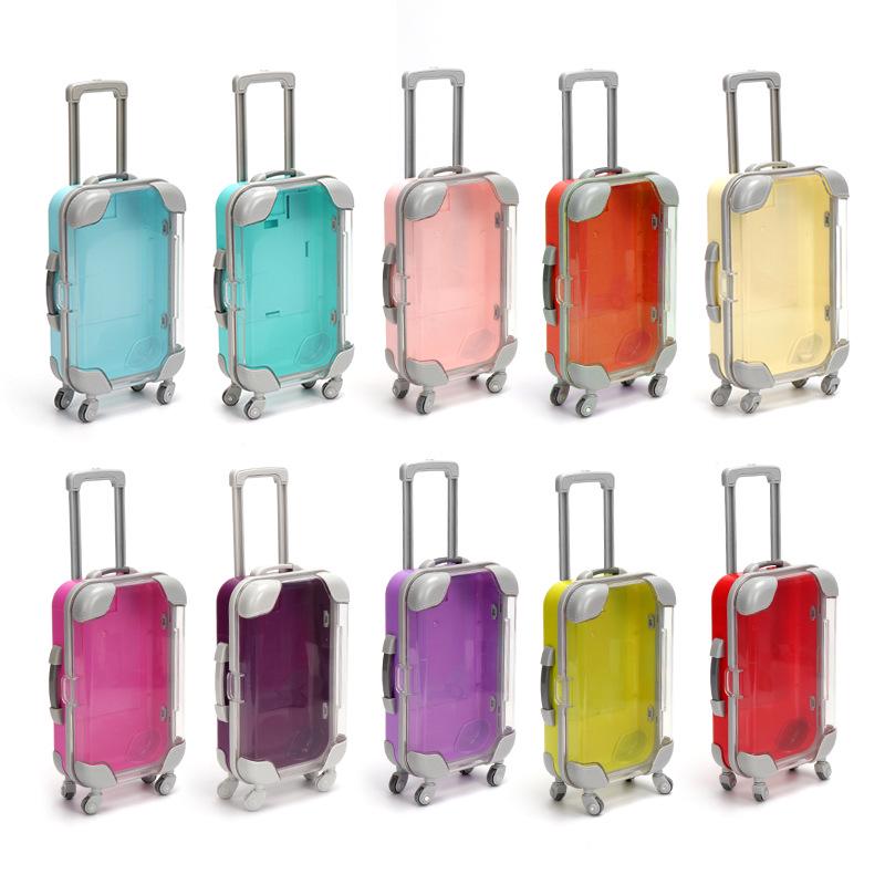 Compact Clear Cosmetic Trolley Case with Universal Wheels, Large Capacity, Thickened for Eyelash and Desktop Decor