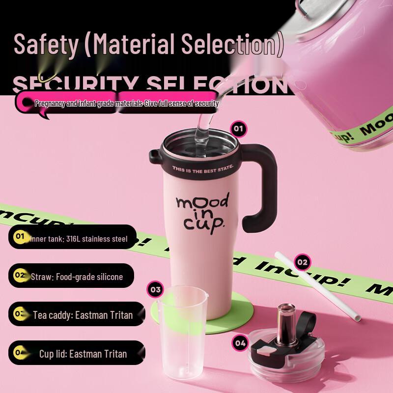 RELEA 1.3L Stainless Steel Insulated Straw Tumbler