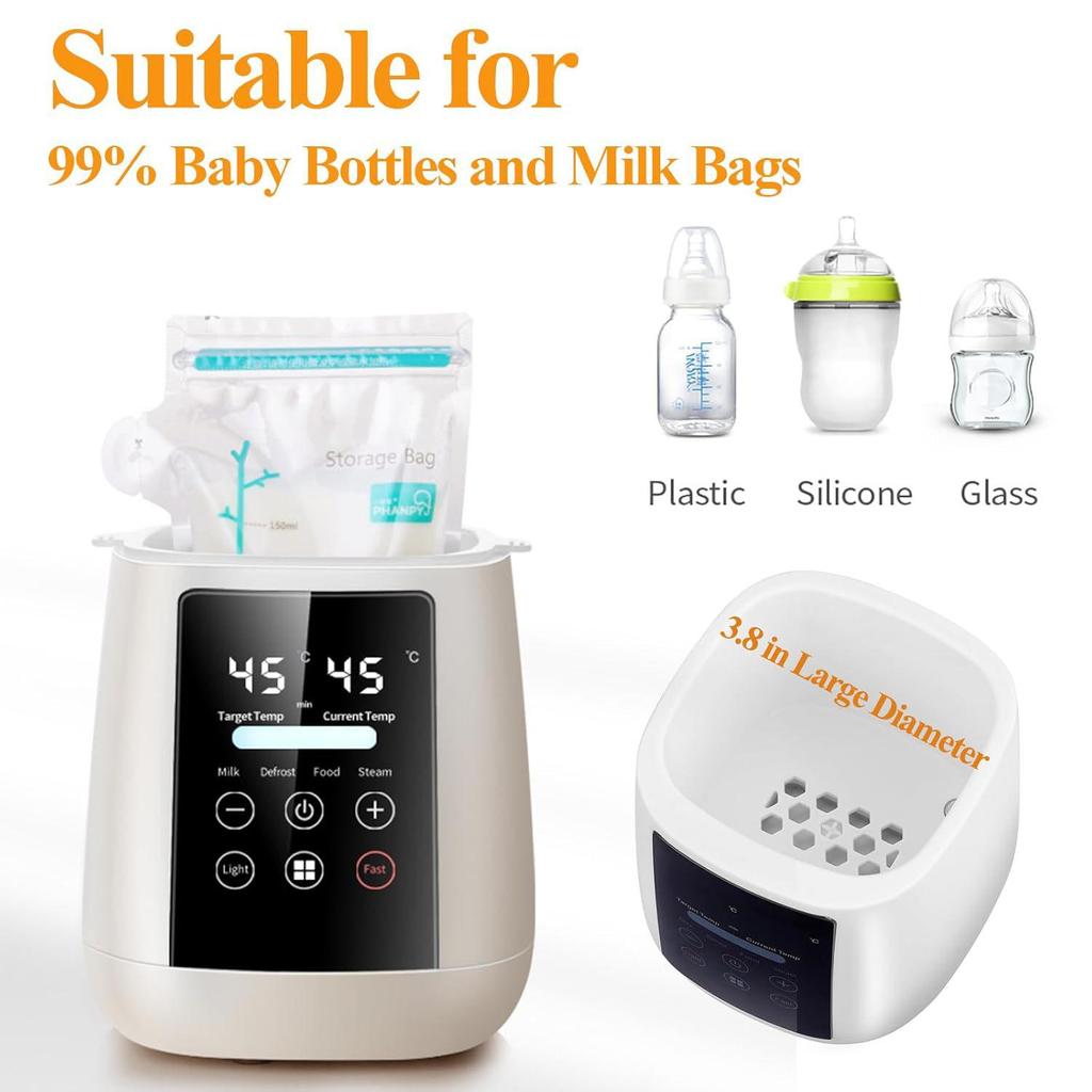 Smart Portable Bottle Warmer & Sterilizer: Home Milk Heater with Timer & Constant Temperature