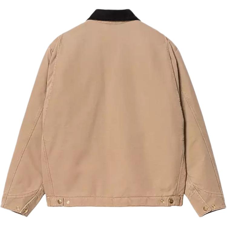 Carhartt WIP OG Detroit Aged Canvas Jacket Peanut/Black Men Streetwear I027358-2I7-3K