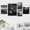 Holding Hands Couple Art Prints Poster Black White Seaside Scenery Picture Beautiful Dandelion Flower Wall Decor HD0117