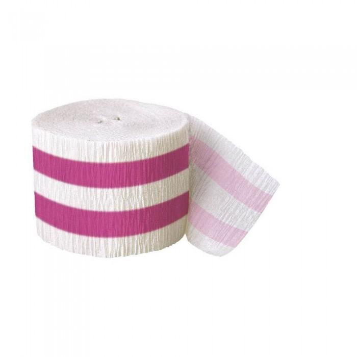 Unique Party Crepe Paper Striped Streamers