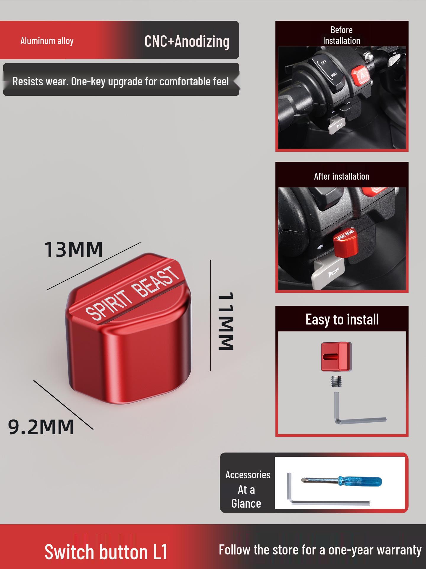 

Zongshen 150X Handlebar Crossbar Extension with Turn Signal Switch and Ball Head Bracket