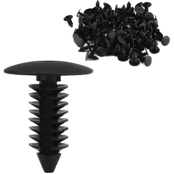 100 Pcs Auto Car Fender & Bumper Shield Fastener Clips For GM #1605396, 1595864; Chrysler 6030441; Ford 388577S, W705589-S300