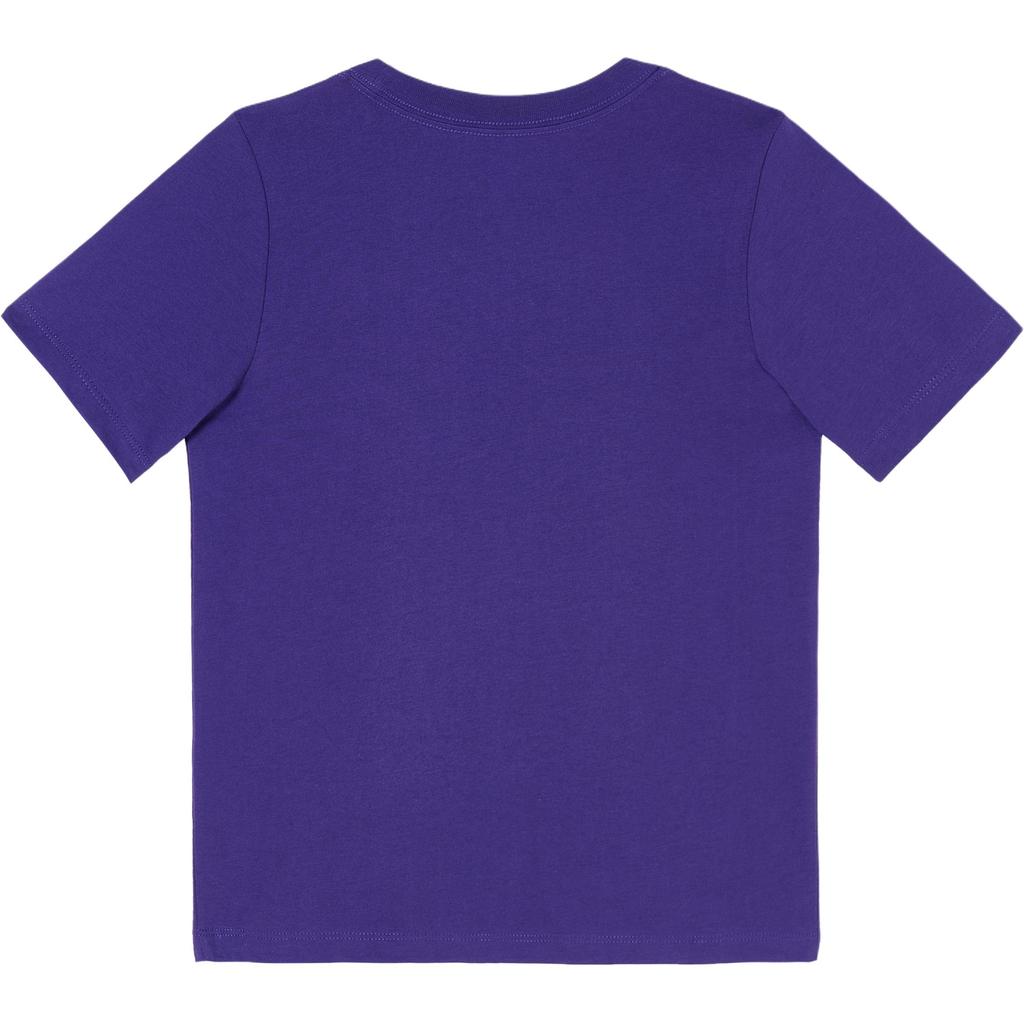 Nike NBA Collaboration Los Angeles Lakers T-Shirt Logo Basketball Round Neck Pullover Short Sleeve Kids Tops 3Z2B3BCJD-LAK