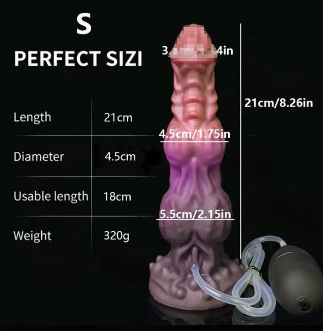 Realistic Silicone Dildo for Women, Press Spray Cum, Liquid Silicone, Anal Plug, Adult Sex Toy