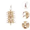 Bird Toy Chew Gifts Cage Accessories with Wood Beads Parrot Bite Hanging for