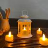 Wrought Iron Iron Wind Lamp Wind-proof Aromatherapy Candlestick Ornament  Desktop