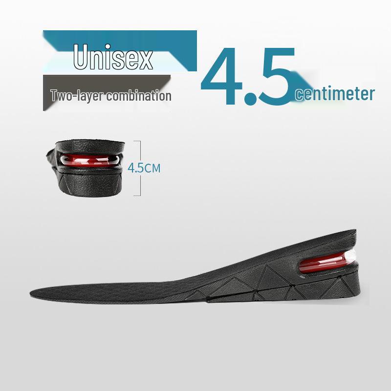 Multi-Layer Detachable Height-Enhancing Insoles for Men and Women - Invisible Shock-Absorbing Air Cushion for Sports.