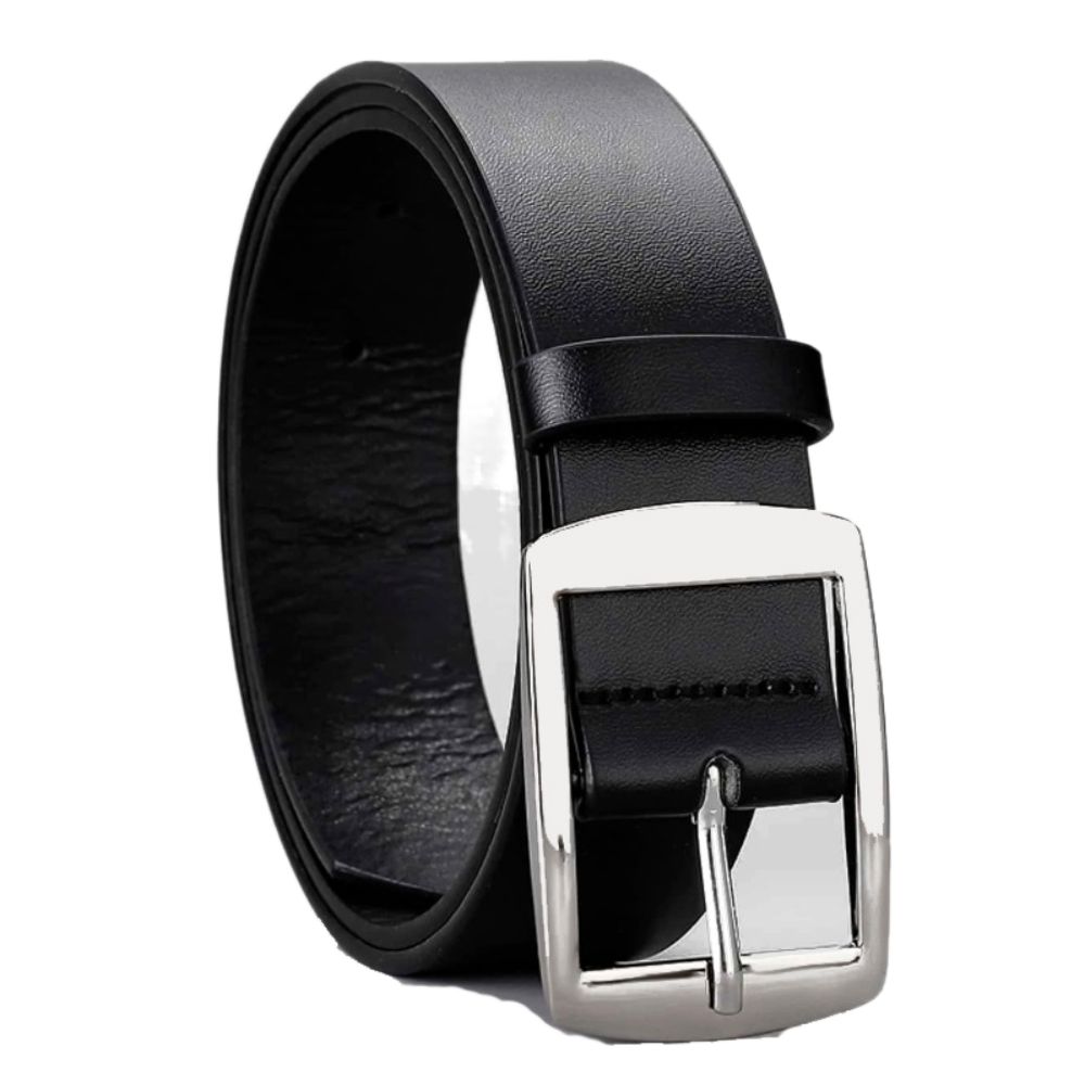 Casual Business Belt Luxury Metal Pin Buckle Belt Retro Waist Strap  For Man