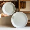 Surprise Shunfeng Plate Japanese Ceramic Plate Household Plate Round Large Plate Tableware High Value Western Plate