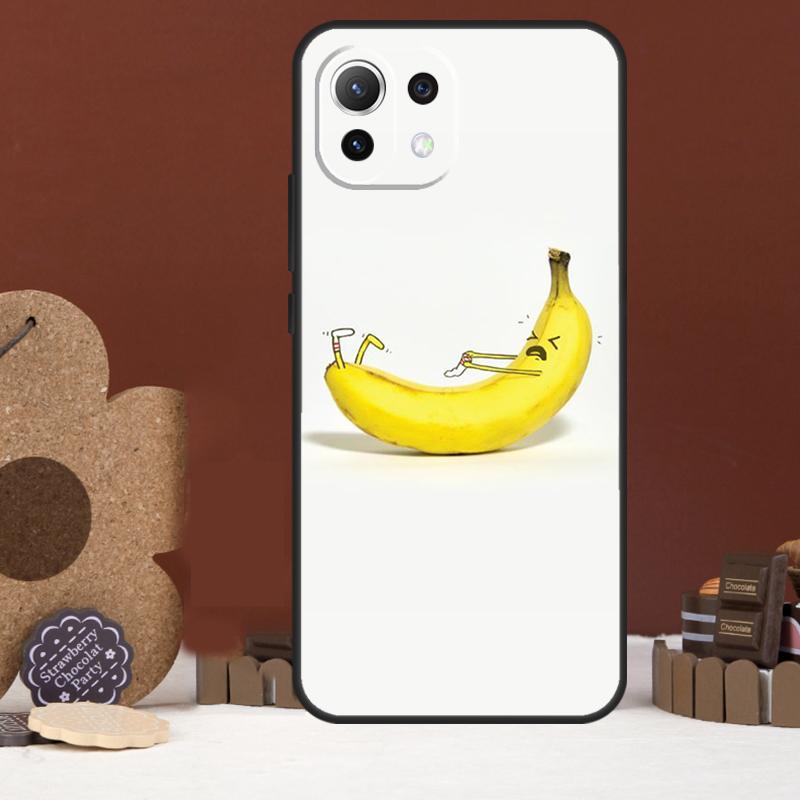 Cartoon Cute Fruit Yellow Banana Case For Xiaomi 15T 14T 13T 14 15 Ultra 17 Pro Max POCO F8 Ultra F5 F6 F7 X5 X6 X7 Pro Cover