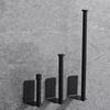 New Self Adhesive Paper Towel Holder Punch-free Stainless Steel Paper Roll Holder Silver Black Wall Mount Hook
