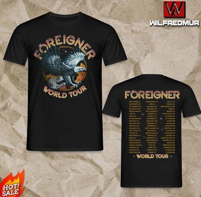 Foreigner 2026 Eagle Wolrd Tour T-shirt size S-5XL S
