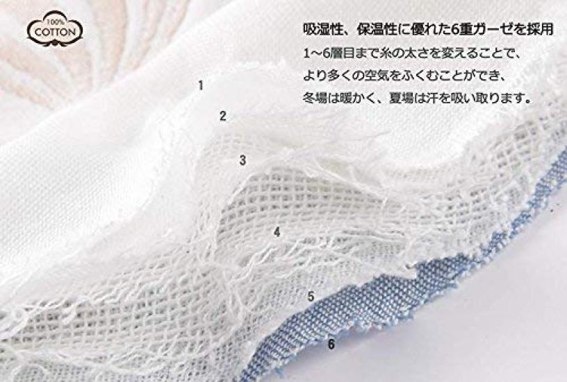 CREDIBLE Baby Sleeper Set Baby Bib Set with Original Fluffy Newborn Baby Baby BM0254C (Summer/Winter) + (6 Bibs) Merchandise, 100% Cotton, 6-Ply,