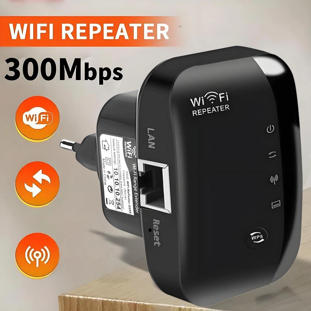 

300 Мбіт/с Бездротовий Wi-Fi Ретранслятор AP Маршрутизатор Підсилювач сигналу Розширювач діапазону Штекер EU/US EU Plug чорний