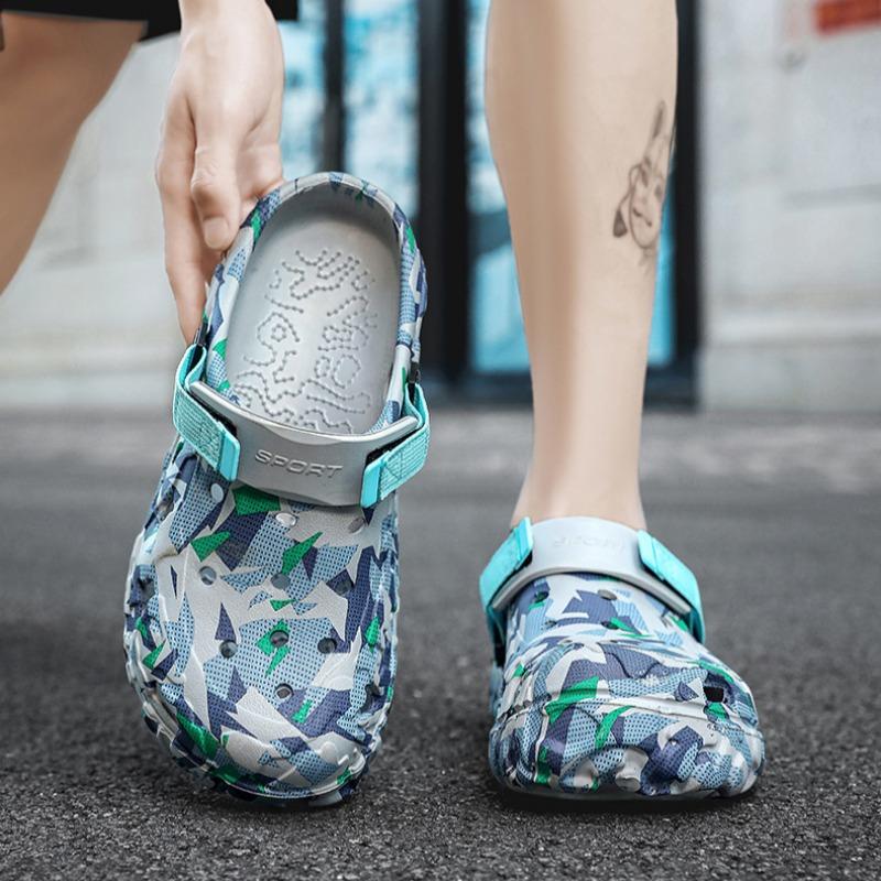 Men's, Color Blocking, Breathable, Non Slip Sandals, Casual Shoes, Outdoor Activities, Beach Shoes