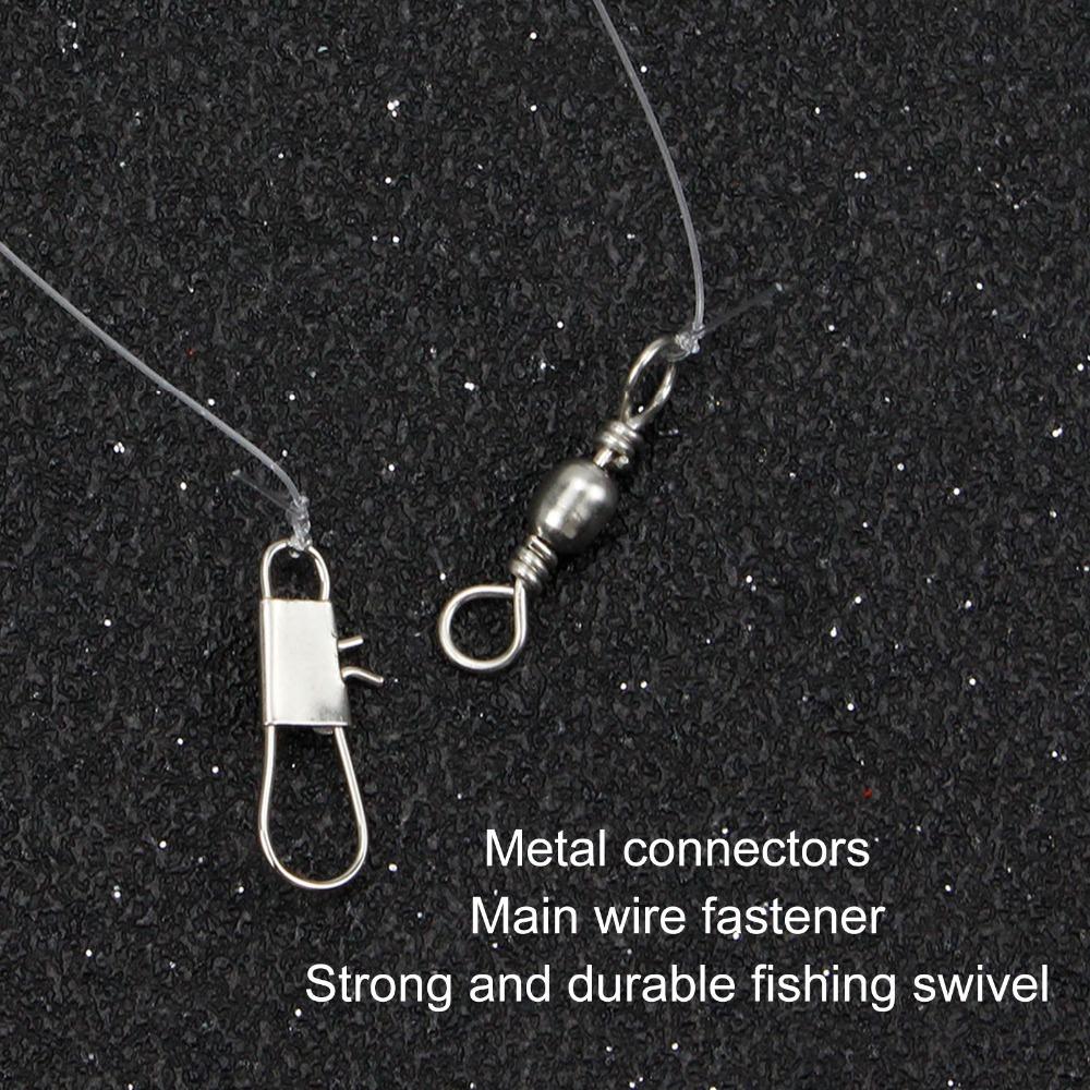 5PCS Carbon Steel Fishing Lure Bait Rig 6 Hooks Fishing Bait Rigs  Freshwater Fishing 8#