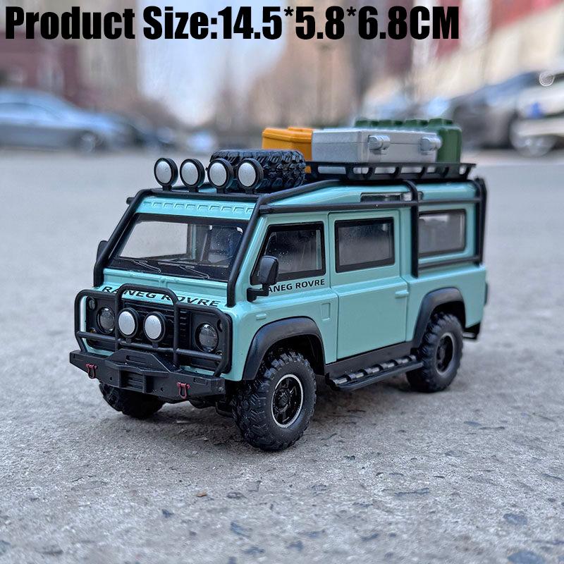 1:32 Defender 90 Off Road Expedition Modified Version Alloy Diecast Model Car Simulation Vehicle Home Trendy Ornament