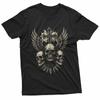 Vintage Skull Cross Wings Gothic Punk Rock Design TShirt Unisex T-Shirt