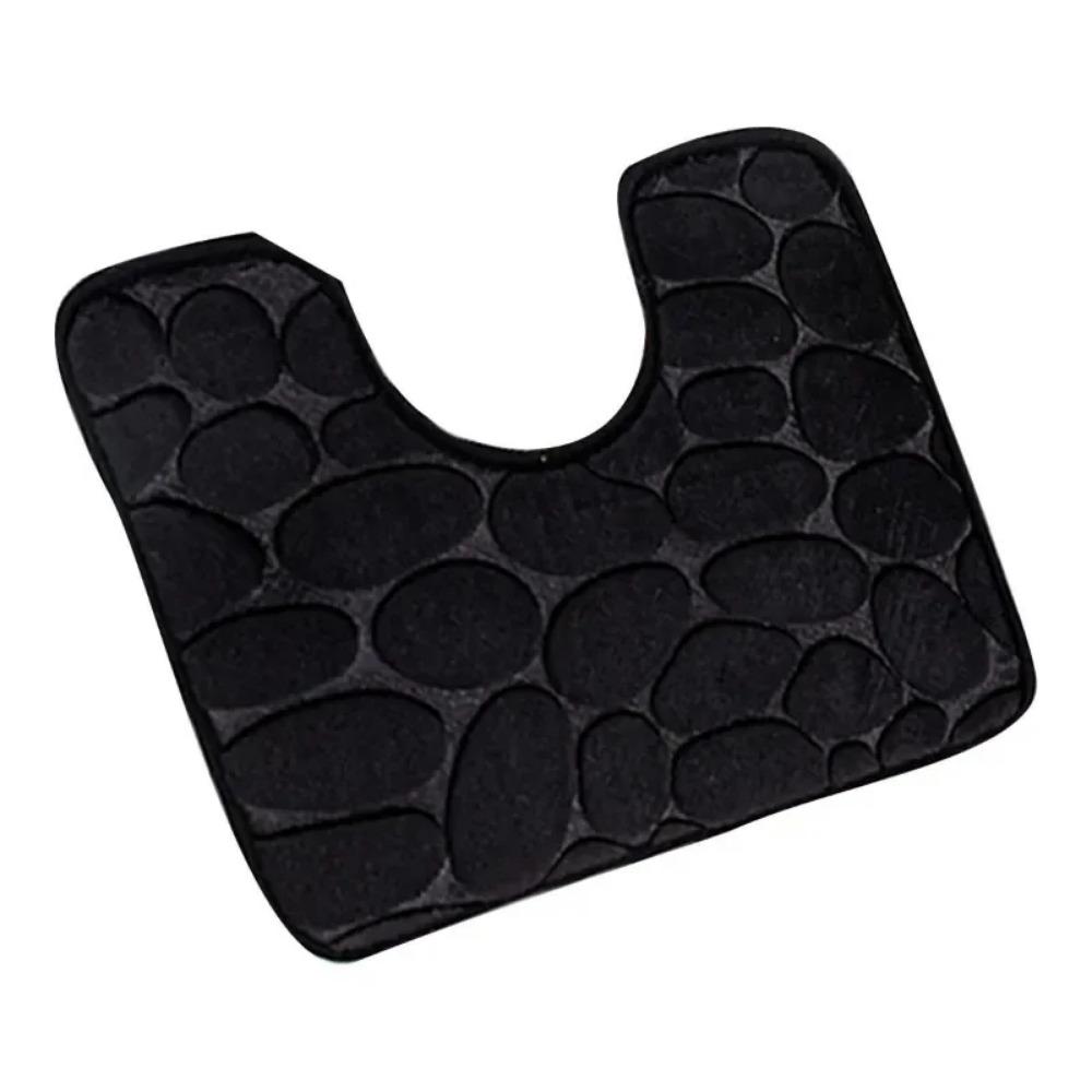 U-Shape Bathroom Toilet Foot Mats Waterproof Mats Bathroom Absorbent Non-Slip Quick Dry Mats
