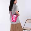 3D Skeleton Shoulder Bag PU Leather Cute Ghost Purse Creative Halloween Crossbody Bag  Party