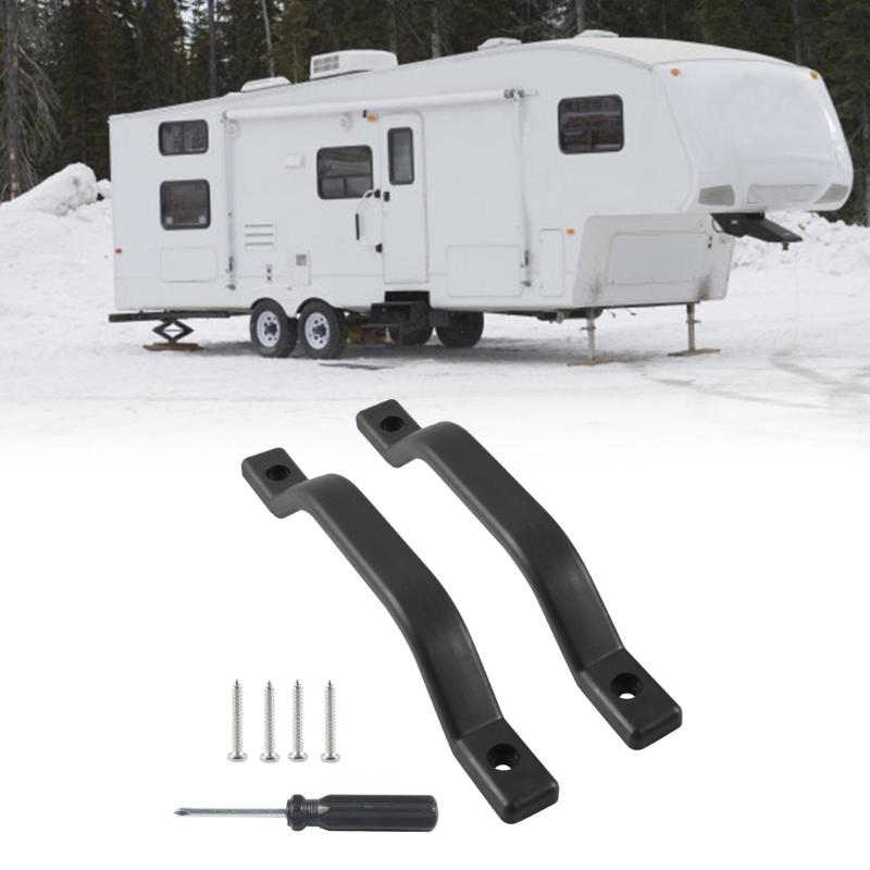 2pcs RVs Grab Assist Handle Universal 9.6In Exterior Assist Handle Replacement Anti Slip Grab Door Handle for Campers