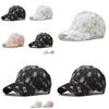 Fashionable Lace Baseball Cap Summer Women's Big Embroidered Flower Daisy Gold Thread Duck Tongue Hat