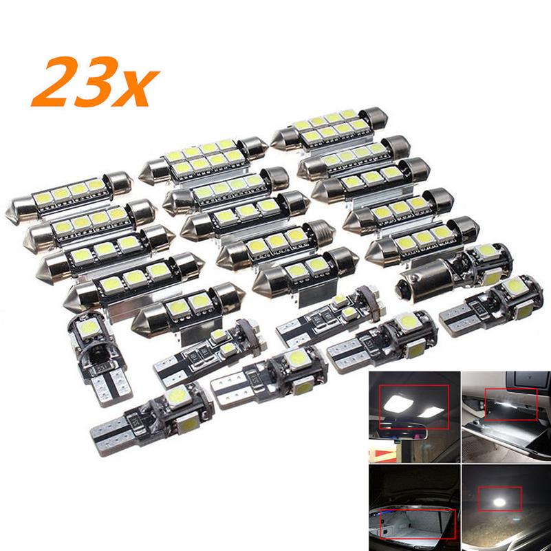 Buy GZDL 23 Pieces LED White Car Inside Light Kit Dome Trunk Mirror