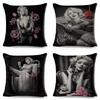 Mexico Chicano Sexy Women Skull Pillow Case Decor Cartoon Printed Girls Cushion Cover for Sofa Home Car Polyester 45*45cm