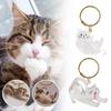 Transparent Pet Fur Keepsake Capsule Cute Portable Souvenirs Keychain Pet Mementos