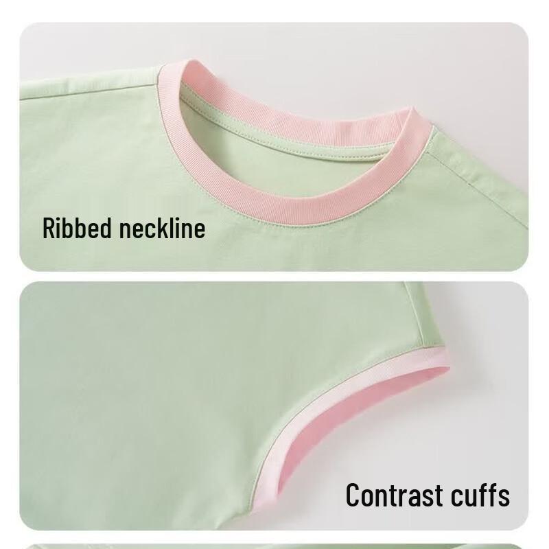 MINISO Girls' 2026 Summer Casual T-shirt & Pants Set