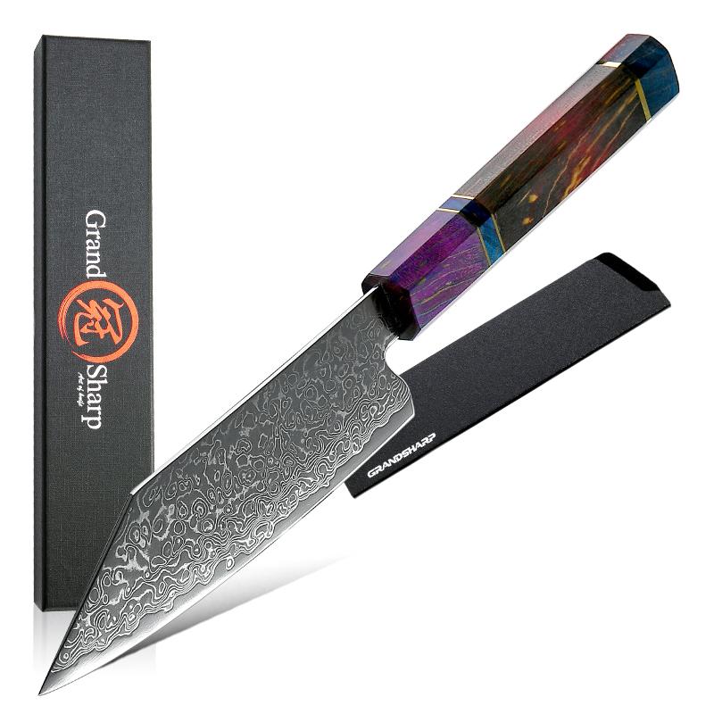 

5,5-дюймовый кухонный нож Kiritsuke из высокоуглеродистой нержавеющей стали vg10 японские ножи шеф-повара резной универсальный нож для пилинга с подарочной коробкой 5.5 inch