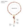Holiday Inspired Santa Pendant Necklace Alloy Construction Convenient OT Clasp Jewelry for Year Round Wear