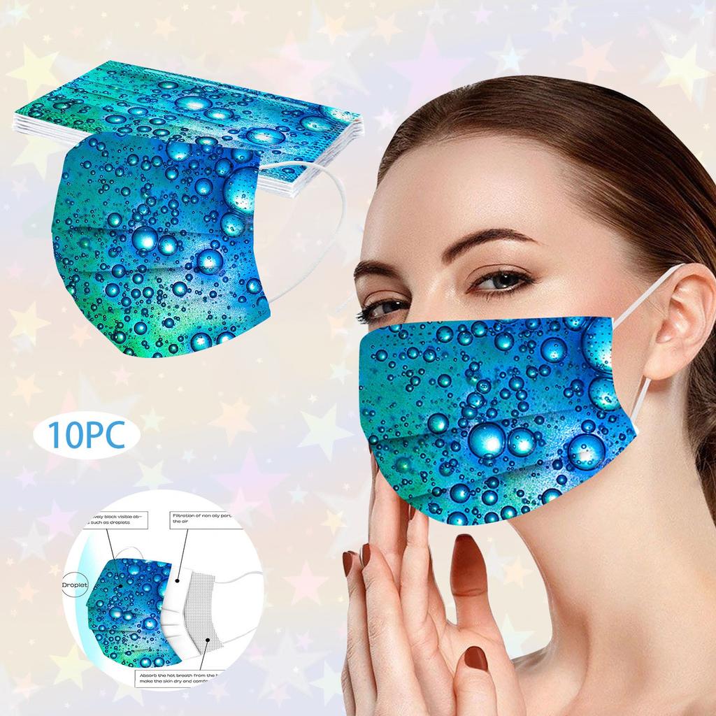 Buy [TCE] Adult Women Man Disposable Face Mask Industrial 3Ply Ear Loop ...