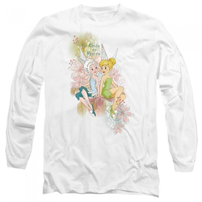 Disney Fairies Unisex Adult Close To Nature Tinker Bell & Periwinkle T-Shirt