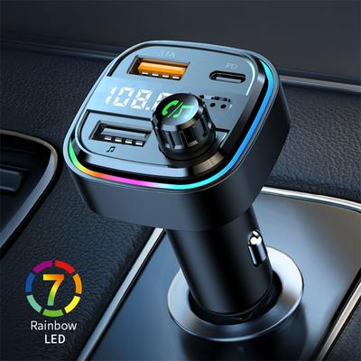 Bluetooth 5.3 FM Transmitter Handsfree Car Radio Modulator MP3 Player With USB Super Quick Charge Adapter for Car Accessories
