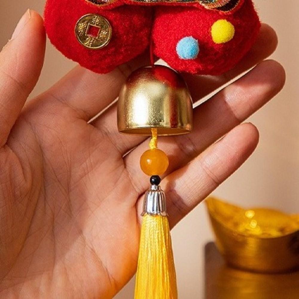 Handmade Red Flower Pendant Horse Design Spring Festival Door Hanging  Atmosphere Decoration