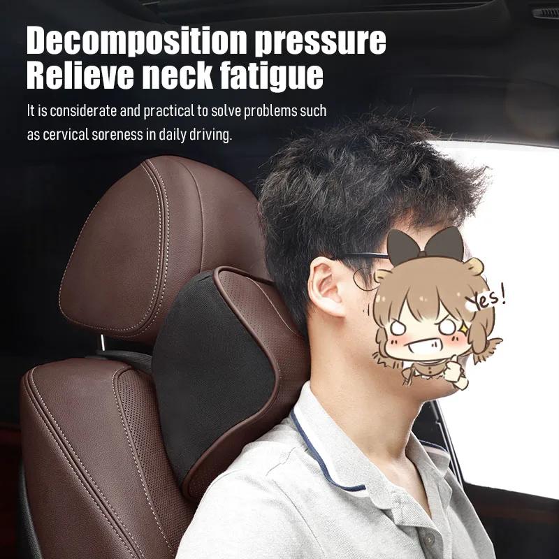 QCM3 New Hot Car Seat Neck Pillows Memory Foam Headrest Lumbar Cushion For Mercedes Benz AMG W204 W205 W203 W211 W212 W213 W201 W210