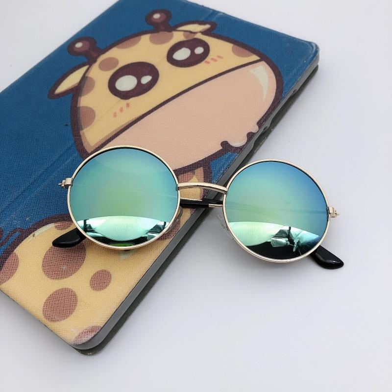 Children Sunglasses Cute Round Frame Children's Sunglasses Anti-uv Eyeglasses for Girl Boy