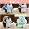 Penguin Bear Dog Animal Plush Keychain Stuffed Toy Cute Doll For Kids Gifts