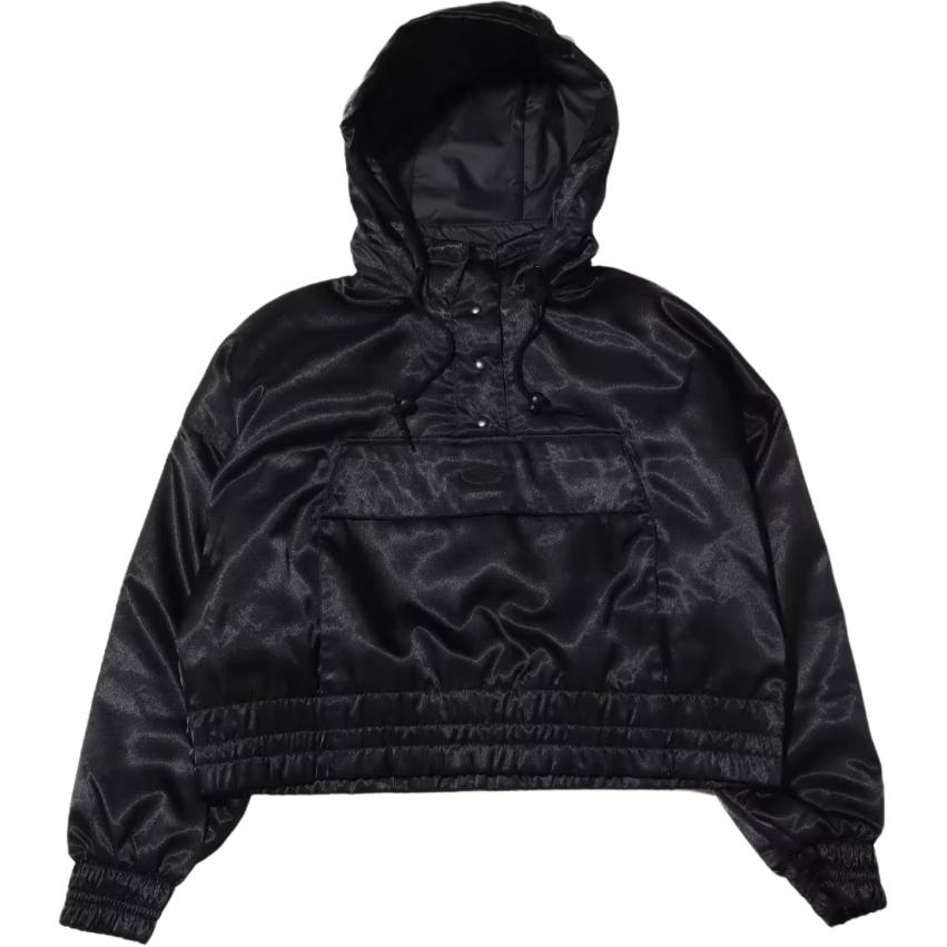 Nike Printed Letter Hooded Long-Sleeve Jacket Women Jackets Black DV8083-010