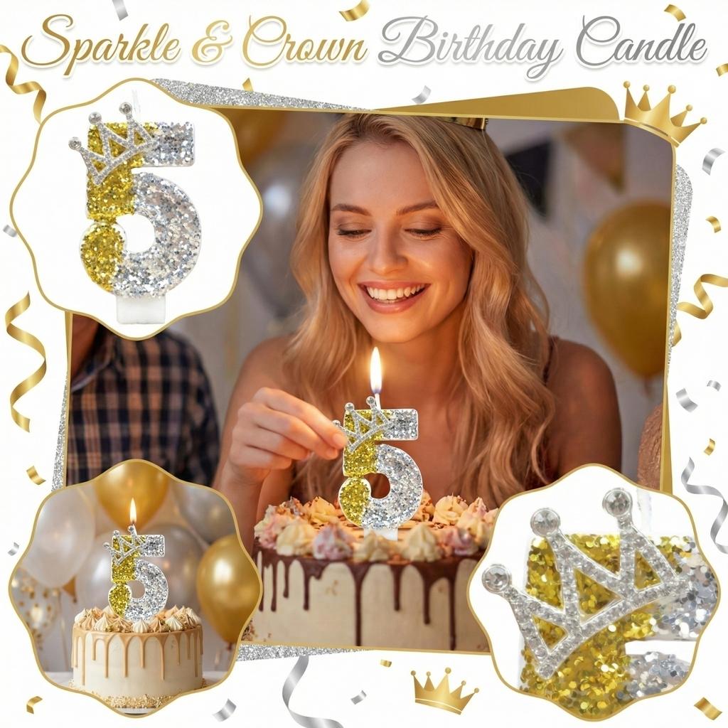 Fashion Cartoon Creative Birthday Candles Party Digital Candles