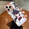 Anime Komi Shouko Phone Case For IPhone 17 16 15 14 13 12 11 Plus Pro Max Multicolor Aurora Laser Shockproof Funda Cover