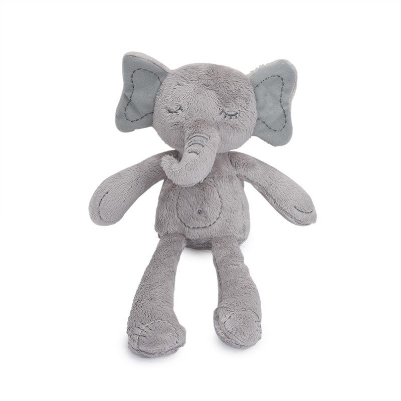 Baby Soft Plush Stuffed Elephant Security Blanket Animal Rabbit Baby Comfort Sleeping Toy for Boys and Girls