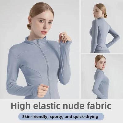 Women's Quick-Dry Stand-Up Collar Yoga Top & Running Jacket