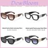 Baroque Style Sunglasses Women Retro Trendy Oversized Square Uv400 Sun Shades For Travel