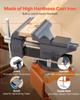 Bench Vise, 4.5 Inch, Portable Workbench Vice with 270° Swivel Base, Quick Release Rotating Bench Clamp, Cast Iron Construction, for Woodworking,